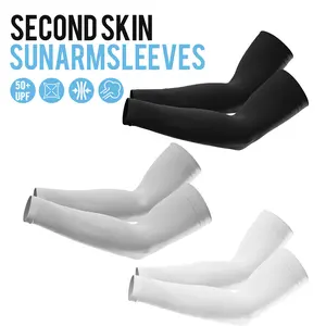 3 Pairs Fashion Arm Compression Sleeves - Anti-Injury, Compressive, Heat-Wicking Protective Gear, UPF 50 UV Protection, Ice Silk, High Elasticity, Breathable, Cooling for Outdoor Sports & Daily Use