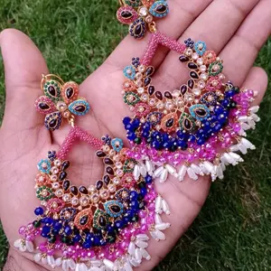 pakistani Nauratan Earrings
