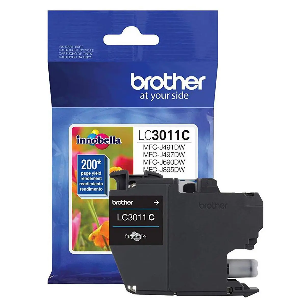 Brother LC3011 Innobella Standard-Yield Ink Cartridge, 200 Pages Yield, Cyan