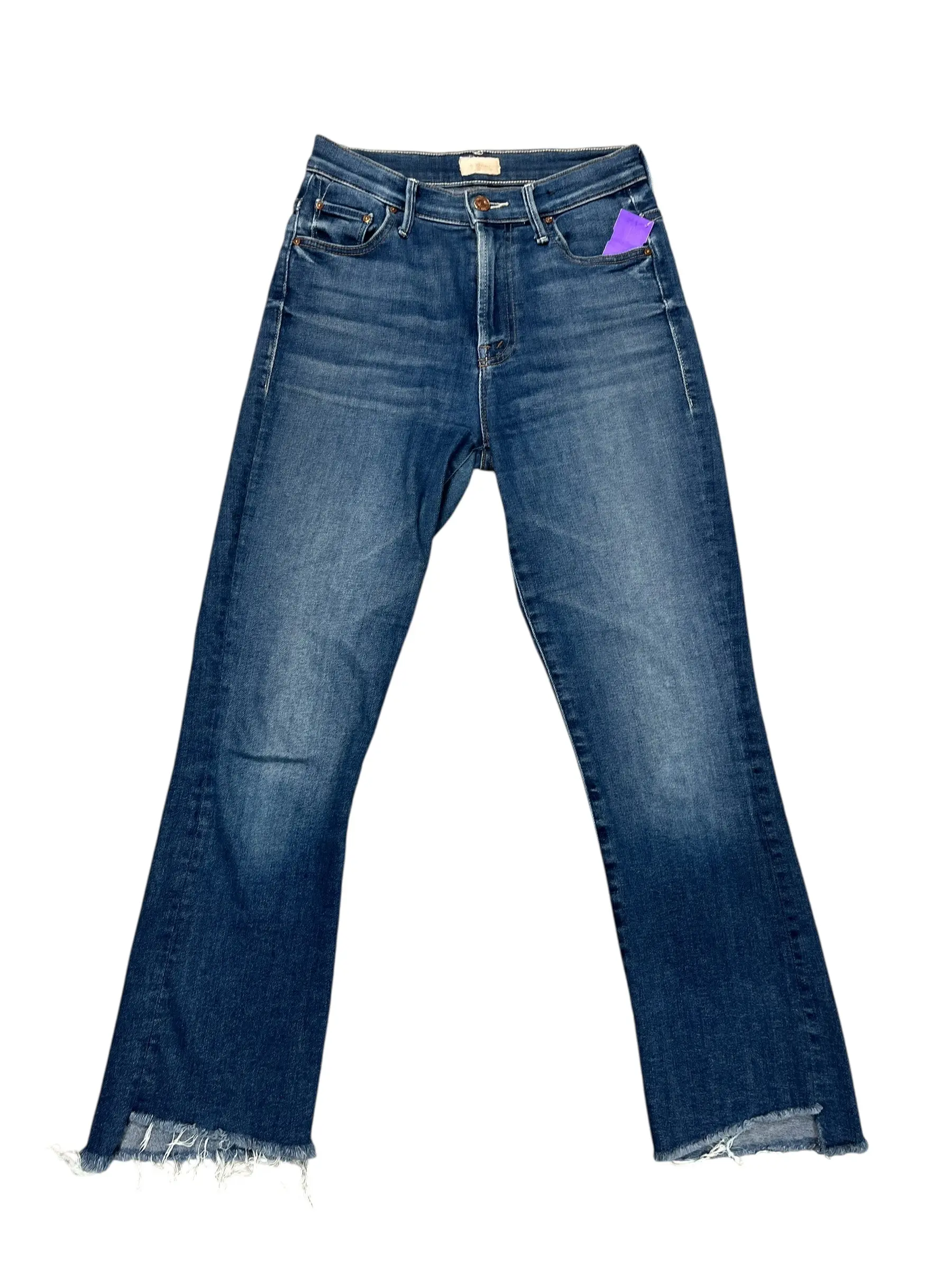 Jeans Straight By Mother In Blue Denim, Size:0