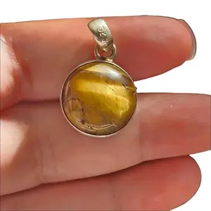 Handmade Silver Pendant with Jasper Stone - Fairtrade Crafted Design, Unique Jasper Stone Centerpiece, Unisex Accessory