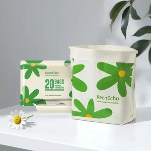 KeenEcho Disposable Car Garbage Bin Bags 20 pcs for Car Office Kitchen Household Camping
