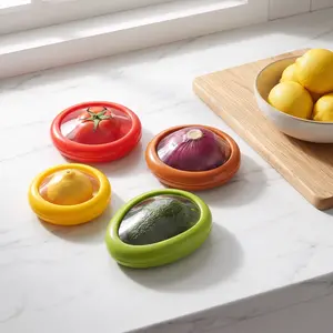 Food Storage Box, 2/4 Counts/set Reusable Food Fruit Storage Container with Lid, Portable Food Storage Box for Home Kitchen Dormitory Office, Plastic Containers, Food Storage Containers, Produce Containers, Utensils-MM1