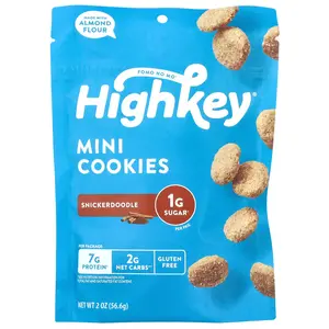 HighKey Mini Cookies, Snickerdoodle, 2 oz (56.6 g) HighKey Mini Cookies, Snickerdoodle, 2 oz (56.6 g)