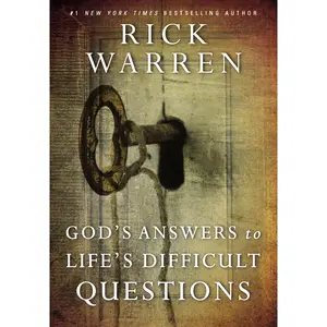 God's Answers to Life's Difficult Questions (Living with Purpose) by Rick Warren [Hardback Book]