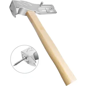 Roofing, Multi-Functional Roofing Tool with Gauge,-in Knife, Nail Claw & Face - Ergonomic Roofing Hatchet Axe for Shingle, Felt Cap & Nail Installation