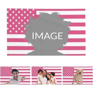 Personalized American Flag Polyester 30x40In Custom Decor for Clubs Garden Living Rooms Bedrooms Flower Banners Hand Ornaments Single-Sided Design Decoration mothersdaygift