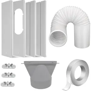 Portable Air Conditioner Window Kit with 5.1" Exhaust Hose, Adjustable Universal Window Seal for AC Unit... (5.1 inch with hose)