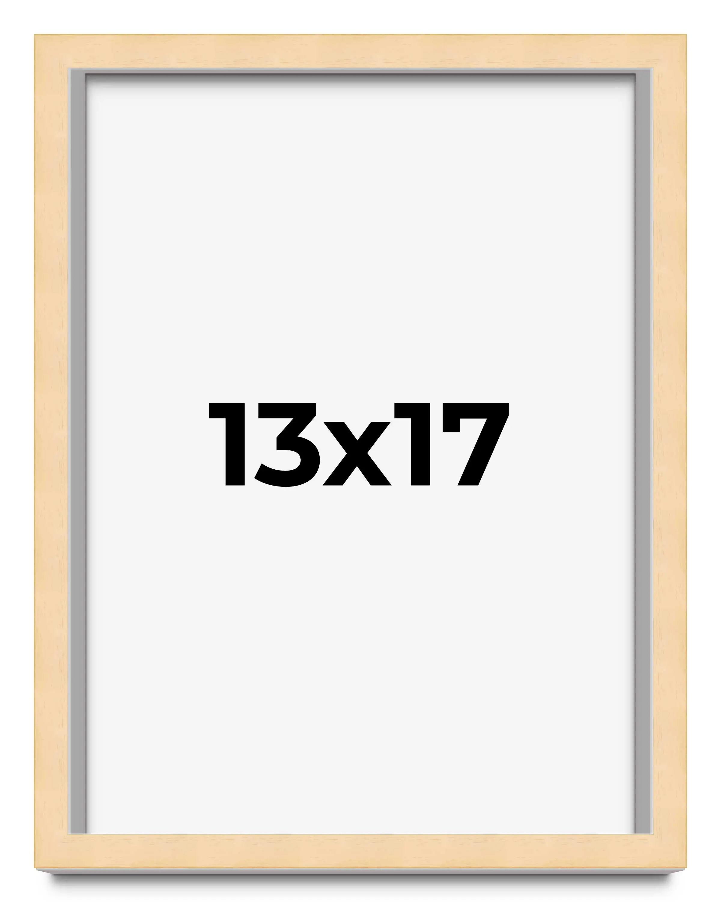 13x17 Solid Wood Picture Frame with UV-Resistant Acrylic & Acid-Free Backing, Available in 6 Finishes: Matte Black, Matte White, Metallic Bronze, Silver, Natural Wood Grain & Mahogany