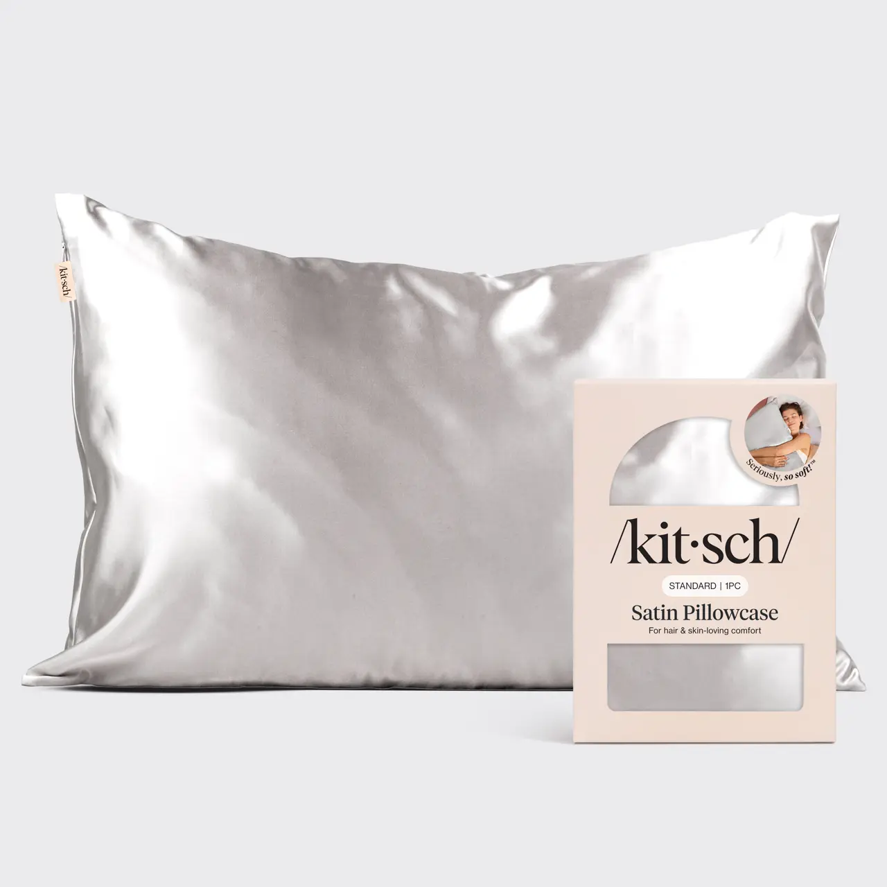 Satin Pillowcase - Silver Satin Pillowcase - Silver