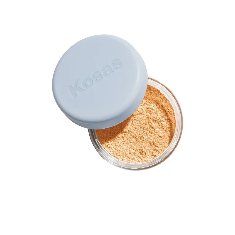 Kosas Cloud Set Translucent Buttery Finish Loose Powder - 0.705 oz Powder Makeup, Loose Foundation, Setting Cosmetic with Citric Acid, Oil-Control, Light, Smooth, Airbrushed, Talc-Free Blurring Effect