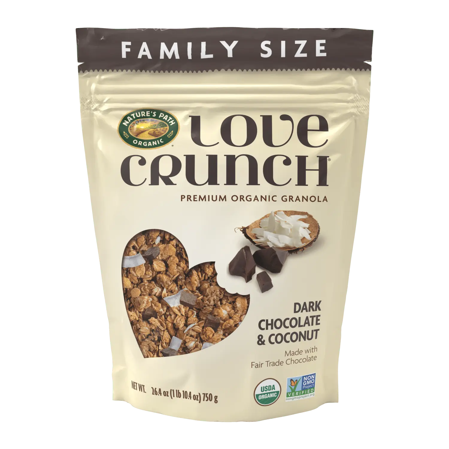 Love Crunch Organic Dark Chocolate & Coconut Granola Love Crunch Organic Dark Chocolate & Coconut Granola