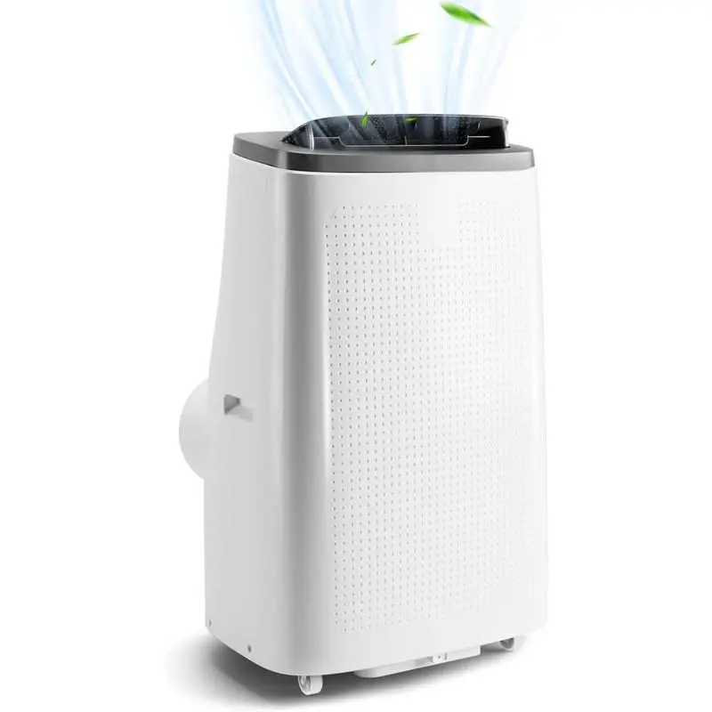 【Christmas Gift】14000BTU ASHRAE/9300BTU SACC Portable Aircon, Quiet Energy-Saving AC Unit with Remote Control - Cooling, Dehumidifier & Fan Modes, 24-Hour Timer, Window Kit, 550-750 Sq. Ft. Coverage, Grey Home Use, Auto Water Evaporation