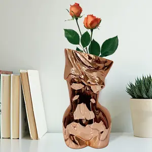 Elegant Female Body Vase - Luxury Home Decor, Artistic Plant Vase, Modern Women's Home Decor