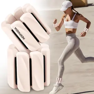 Wrist & Ankle Weights for Women and Men, 2lbs/4lbs Pairs Adjustable Silicone Weighted Bangles for Arm & Leg Workouts, Perfect for Pilates, Barre, Yoga, Walking & Home Fitness 24055