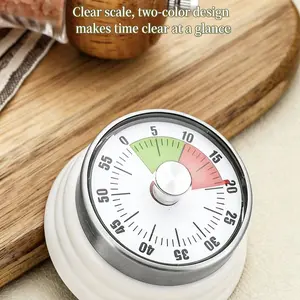 Mechanical Kitchen Timer Mini Home Cooking New Magnetic Visible Learning Self-Discipline Reminder Timer, Single Piece, Kitchen Egg Timer