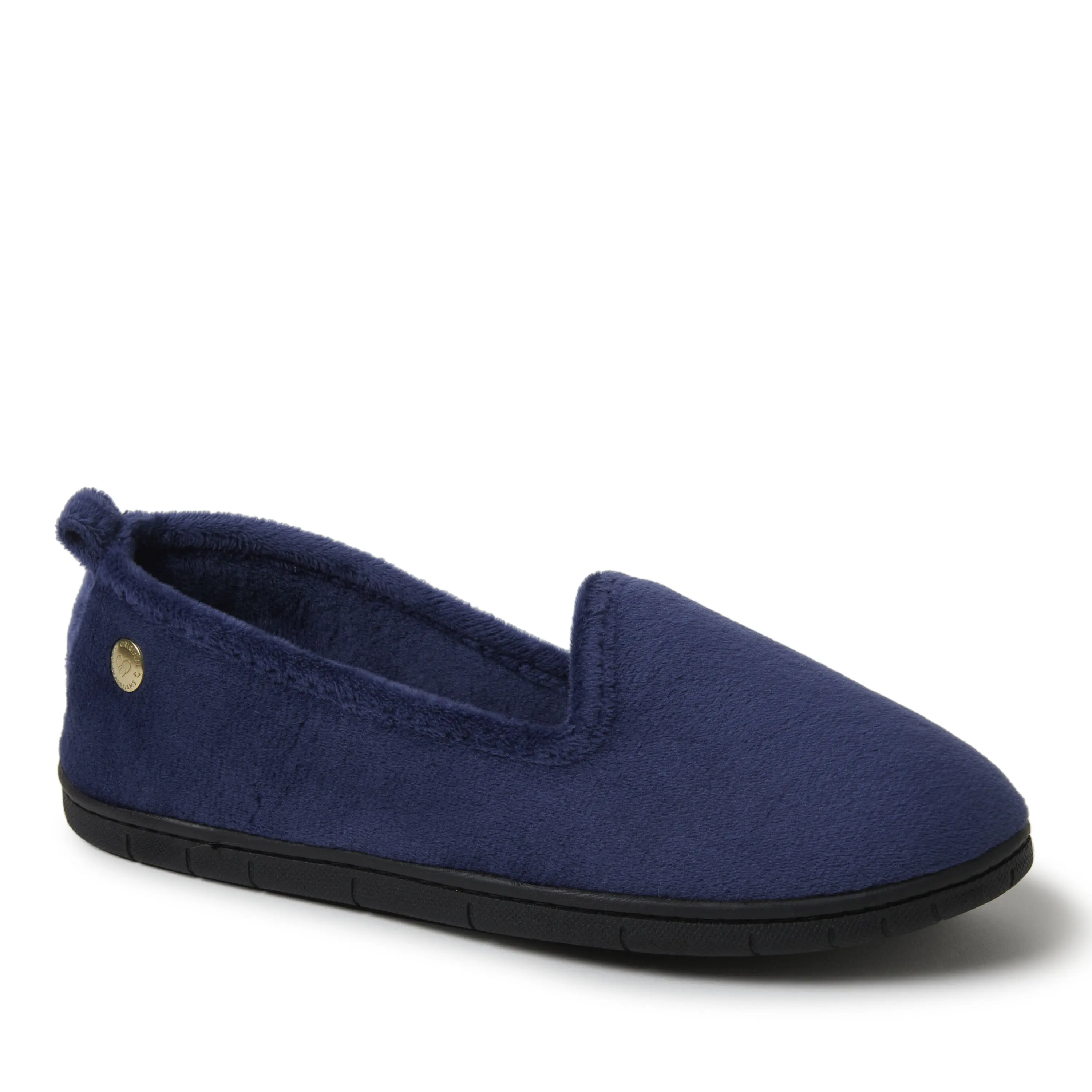 Dearfoams Women's Slipper, Rachel Velour Closed Back House Shoe with Temperature Regulating Memory Foam, Machine Washable, Footwear, Slide, Slip On, House Wear, Casual, Indoors