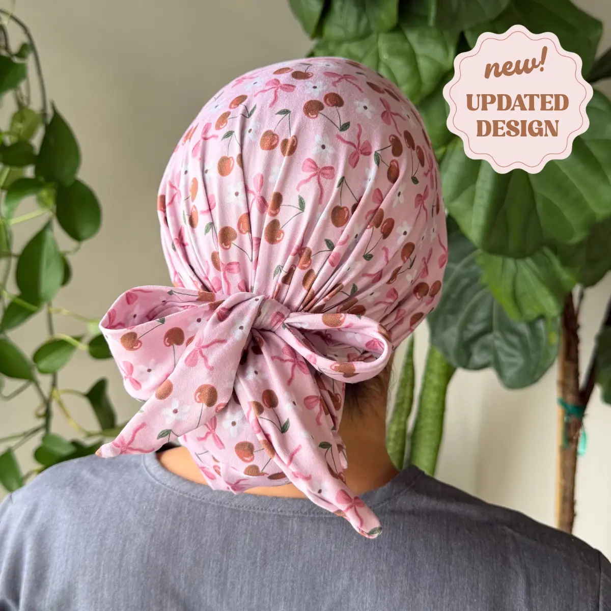 Cherries + Bows Scrub Cap