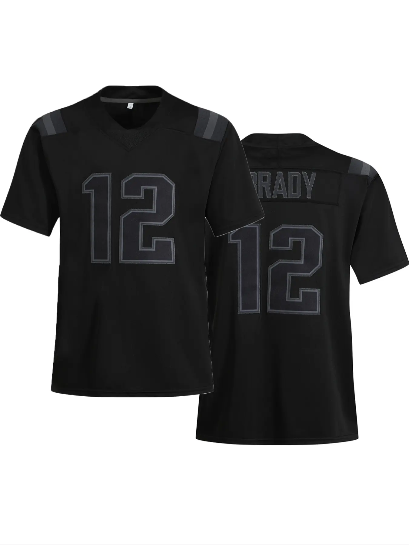 Men's American Football Jersey Vintage Embroidered Casual Training Tee, Stylish Jersey, Sporty V Neck Short Sleeve, Loose Fit All Seasons, Jersey Shirt, Sports Clothing