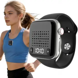 OHLPRO Wearable Bluetooth Speaker, Small, Portable Bracelet & Magnetic Clip-On Wireless Speaker Mini, Stereo HD Sound, Bluetooth 5.3 Hands-Free Function with Time Display, Ideal for Travel Sports