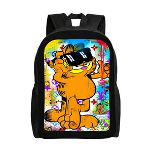 Garfield-Backpacks for Girls, Cute School Backpack, Aesthetic Bookbag for Teens, Lightweight Classic Backpack for Travel, Work, Picnic A-11