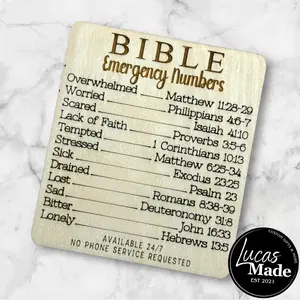 Emergency Number Verses Magnet