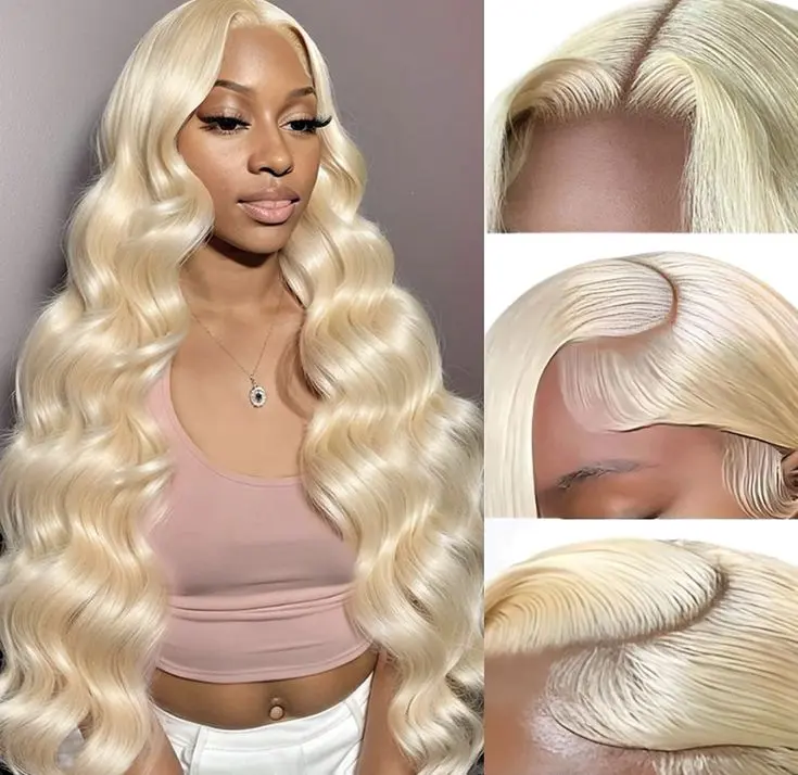 KingSup 613 Color 5x5 Lace Front Colorful Wig Body Wave and Straight Wigs Human Hair Pre Plucked With Baby Hair Deep wave Blonde 13X6 HD Lace Front Wigs for Women