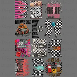Retro Checkered - 30x48 - PREMADE GANG SHEET