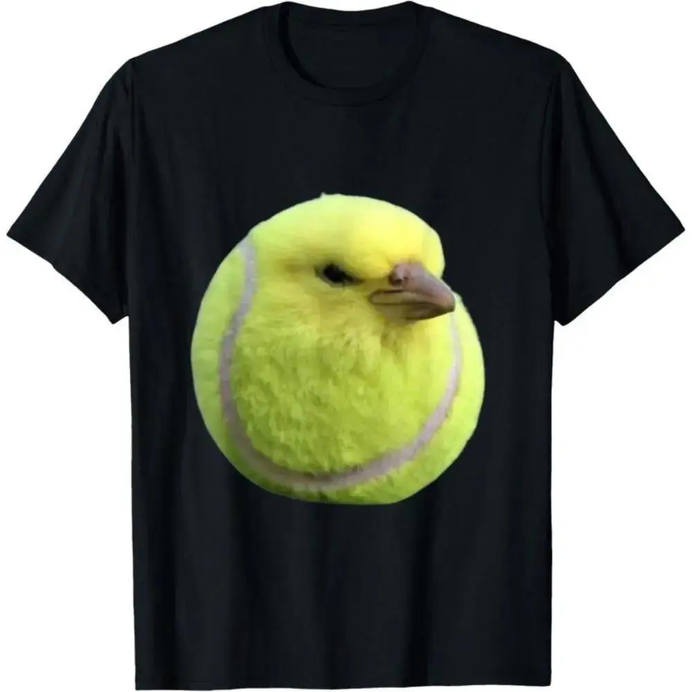 Men's Soft Cotton Short-Sleeve Round Neck Tshirt - Silly Tennis Bird Meme, Gen Z Brainrot, Fitness Menswear - Briannawo Shop