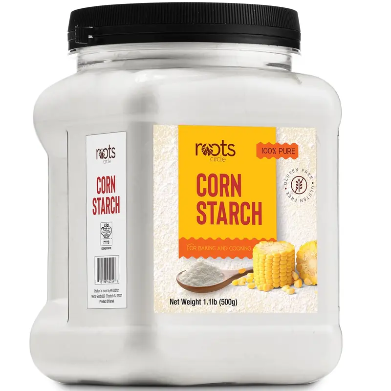 100% Pure Corn Starch |17.63oz Airtight Container | All Natural Thickener for Soups, Stews, Gravy, Baking Pies, Puddings & Cakes | Gluten-Free, Non-GMO, Vegan, Kosher, Food-Grade