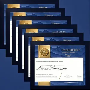 Black 8.5 x 11 Display Frame Set of 6, Wall and Tabletop Diploma Holder, Reusable Document Certificate Frame, Durable Picture Frame for Office Decor, Elegant Black Finish