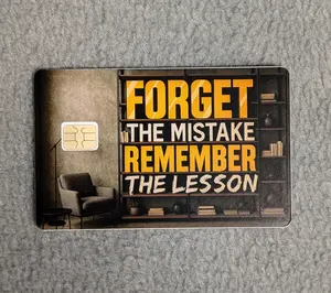 Forget the Mistake Remember the Lesson #333 Card Protector Sticker, Overlay, Decorative Only