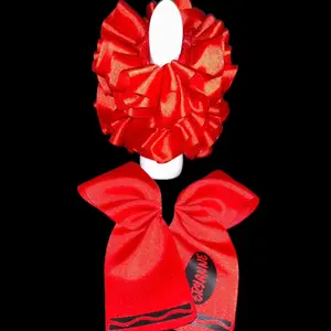 Ruffle anklets and Matching bow sets