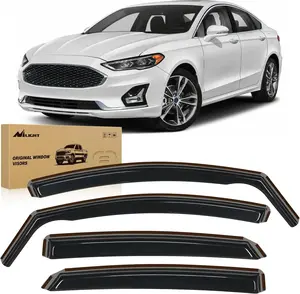 Nilight In-Channel Rain Guards Vent Window Visors for Ford Fusion 2013-2020, 4PCS Original Automotive Car Accessories Window Deflectors Vehicle