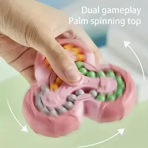 Six-Sided Magic Bean Puzzle Toy Kids Ages 3+ - Enhances, Imagination, and Fine Motor SkillsPerfect Finger Spinner Game Hand-Eye Coordination and Creativity