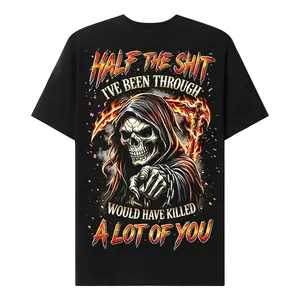 Royal Andree Generation X Half The Shit I've Been Through Would Have Killed A Lot Of You Custom Year Skull T-shirt | men clothing MADE IN USA