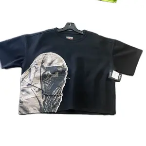 Men's Crop Top with Unique Graphic Design by Men's Brand