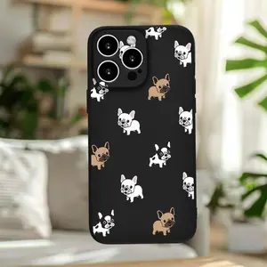 Phone case: Cute French Bulldog Print Full-Body Black Phone Case for iPhone 17 Pro Max/11/12/13/14/15/15 Pro/15 Plus/15 Pro Max/X/XS Max/XR/11 Pro/12 Pro/13 Pro/14 Pro/12 /13 /11 Pro Max/12 Pro Max/13 Pro Max/14 Pro Max/14 Plus/6/6s/6 Plus/7/8/16