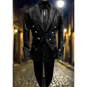 IMPERIAL TAILCOAT - BLACK VELVET BROCADE