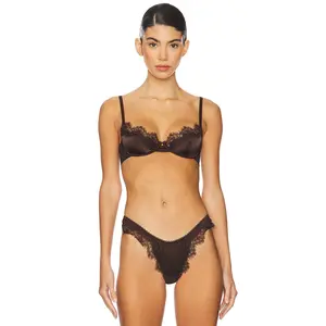 KAT THE LABEL Sorrento Underwire Bra in Espresso