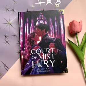 A Court of Mist and Fury Rhysand’s POV | Handmade Special Edition Hardcover | Signature Gold Metal Corners | Premium ACOTAR Fanfic Collector’s Item | Artisan Handbound Fiction BookTok Gift