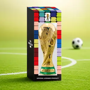 MINISO FIFA World Cup 2026 Series 135mm 3D Soccer Trophy Replica, Collectible Sports Fan Souvenir summerwins