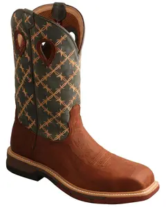 Twisted X Men's Men'S Cellstretch Western Work Boot Composite Toe - Mxbn002
