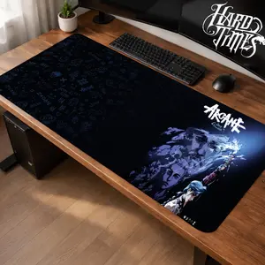 Jinx Arcane League Of Legend Gaming Mouse Pad Personal, Custome, Anime Desk Mat Extended Keyboard Pad Waterproof Non Slip Rubber Base Large Mousepad for PC Gamer Setup Desk Accessories 40x21 Inch,Office Gifts, Decor desktop