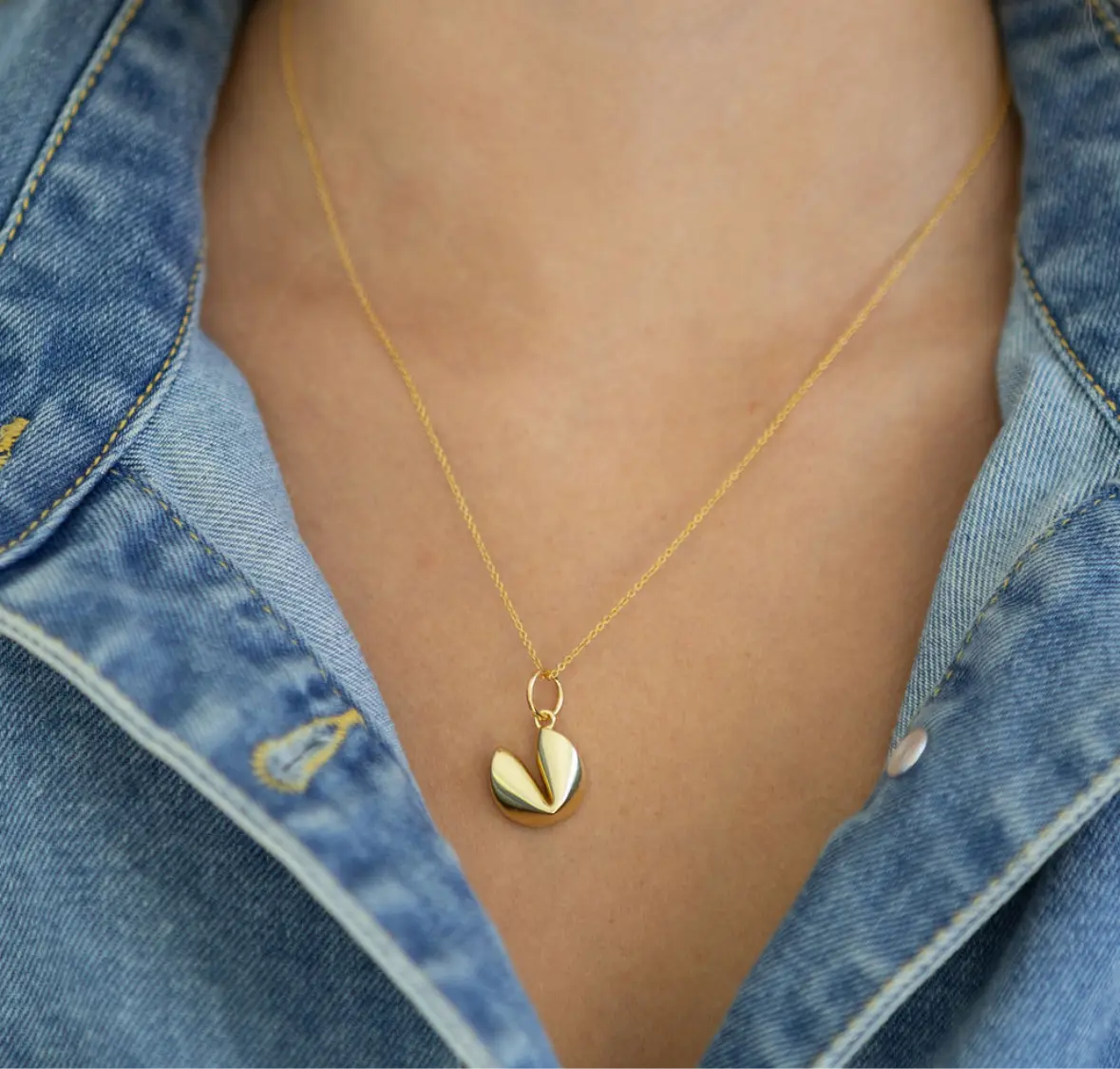 Fortune Cookie Necklace