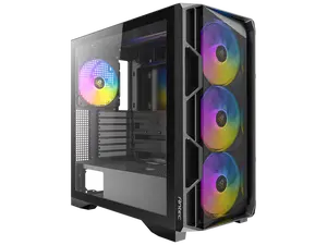 Antec AX1000 ARGB, 4 x 140mm ARGB PWM Fans Included, ARGB PWM Fan Controller, Up to 9 Fans Simultaneously, Type-C 3.2 Gen 2 Port, Full-View Tempered Glass Side Panel, 360mm Radiator Support, Mid-Tower ATX PC Case