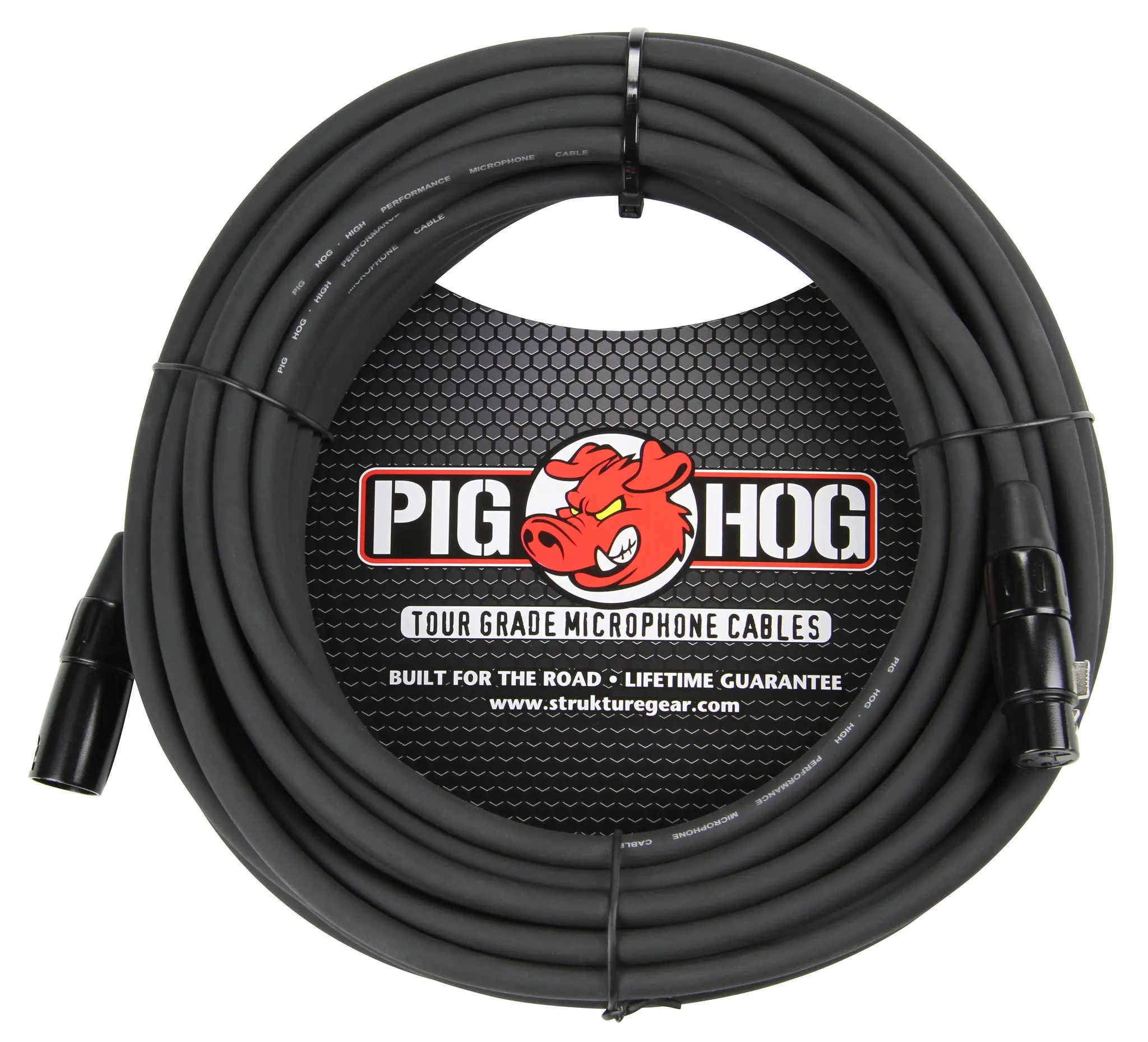 Pig Hog 8mm XLR Microphone Cable - Male to Female, 50 ft, Fully Balanced, High-Performance Premium Mic Cable with Heat Shrink, No Interference, Lifetime Guarantee