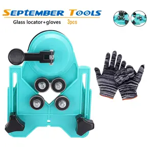 3pcs Ceramic Tile Glass Locator Diamond Opening Positioning Guide Drill Bit Guide Hole Clamping Range Construction Tools Drill Guide