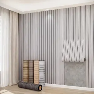 Self-Adhesive Wood Grain Panel Wall Sticker, Thickened Wallpaper for Ceiling Partition, Easy DIY Installation, Multiple Indoor Scenarios, Bedroom