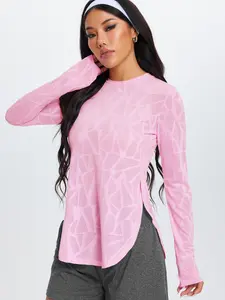 Women's Breathable Long Sleeve Loose Irregular T-Shirt, Perfect for Outdoor Activities, Hiking, Gym Training and Running
